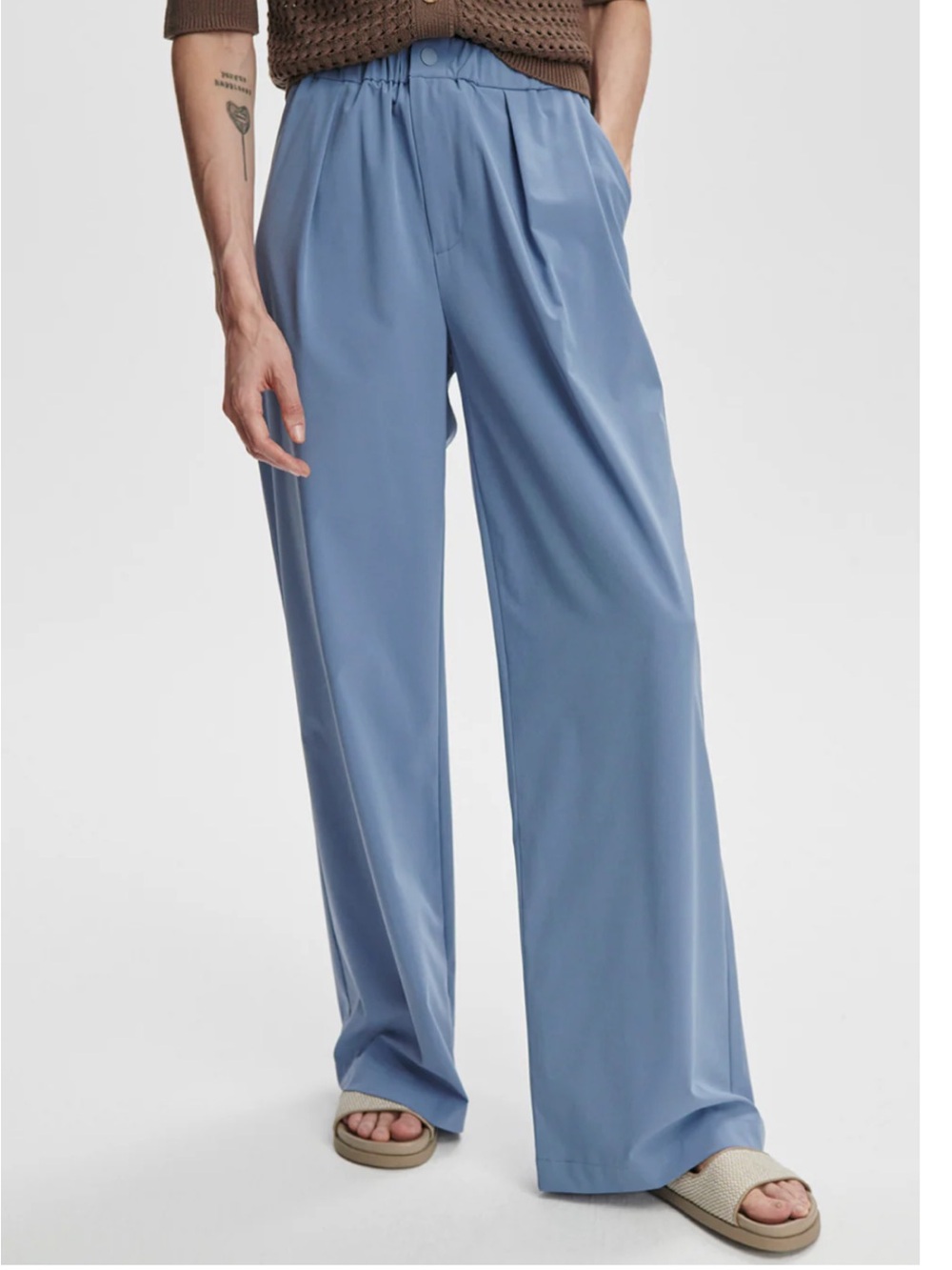 NWT Varley Kayson wide leg pants size large